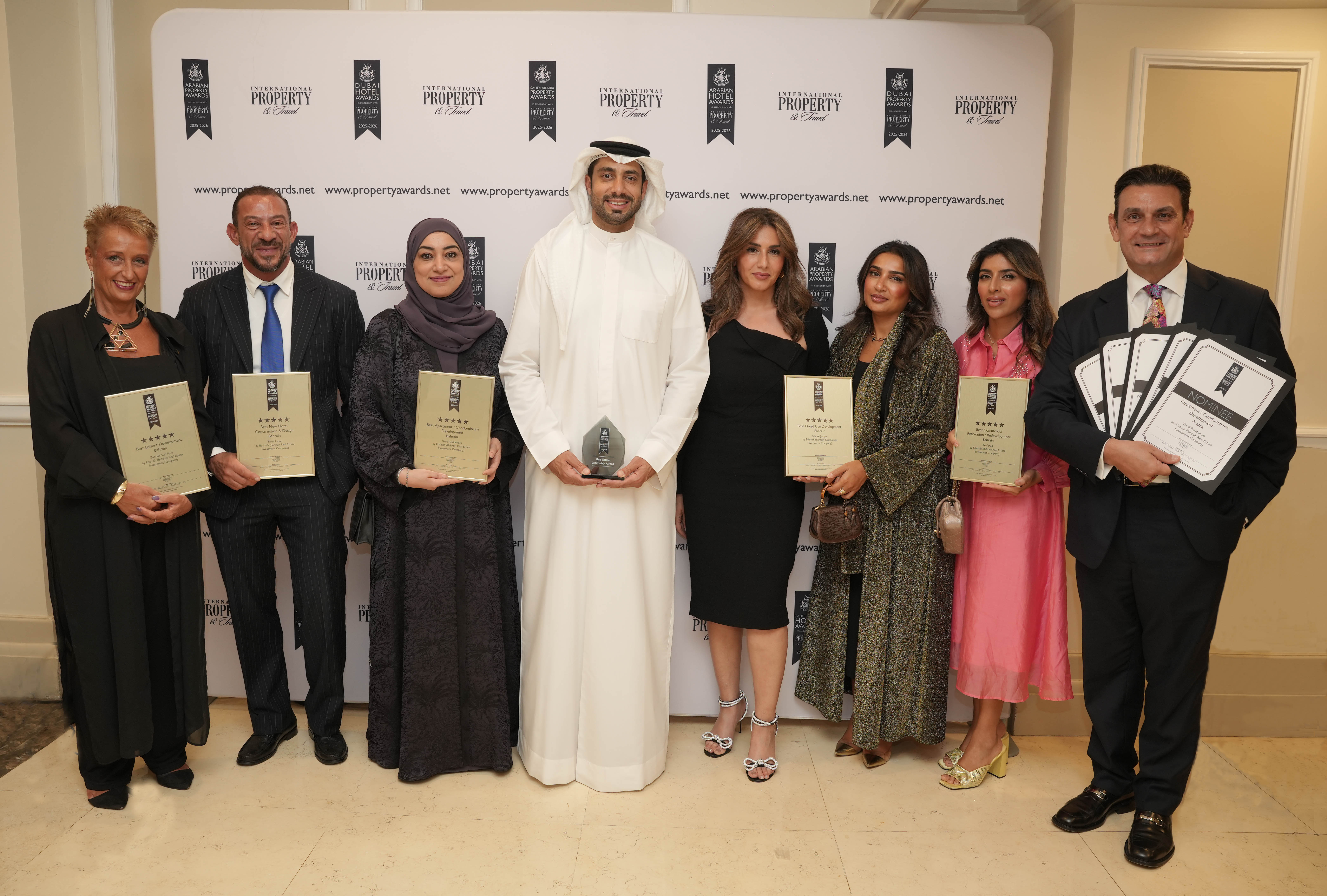 Edamah Recognized with Five Top Honours at 2025–2026 Arabian Property Awards in Dubai